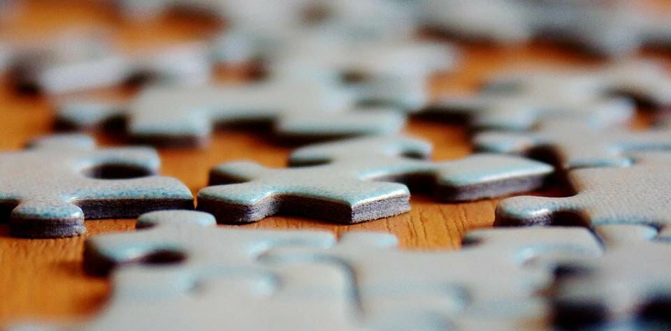 Pieces of a jigsaw puzzle