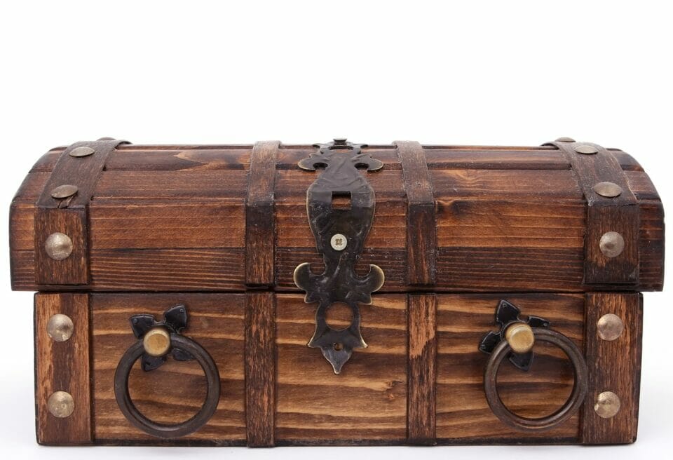 Old treasure box