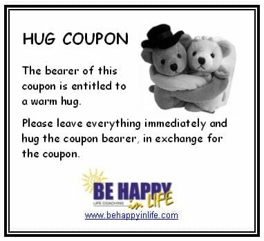 Be Happy in LIFE Hug Coupon
