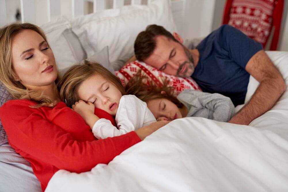 co-sleeping safety tired parents struggling with disrupted sleep